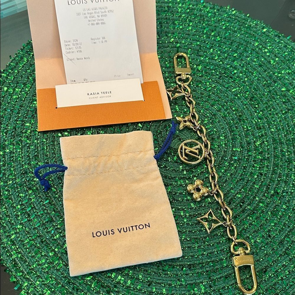 Louis Vuitton Blooming Flowers Chain Bag Charm and Key Holder 10”